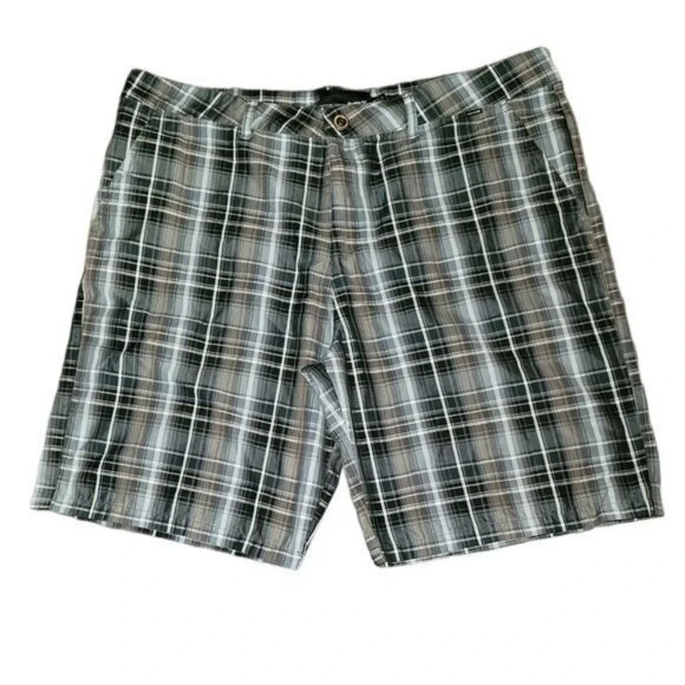 Hurley‎ Phantom Chino Shorts Mens Sz 38 Plaid Summer Casual Preppy Skateboarder